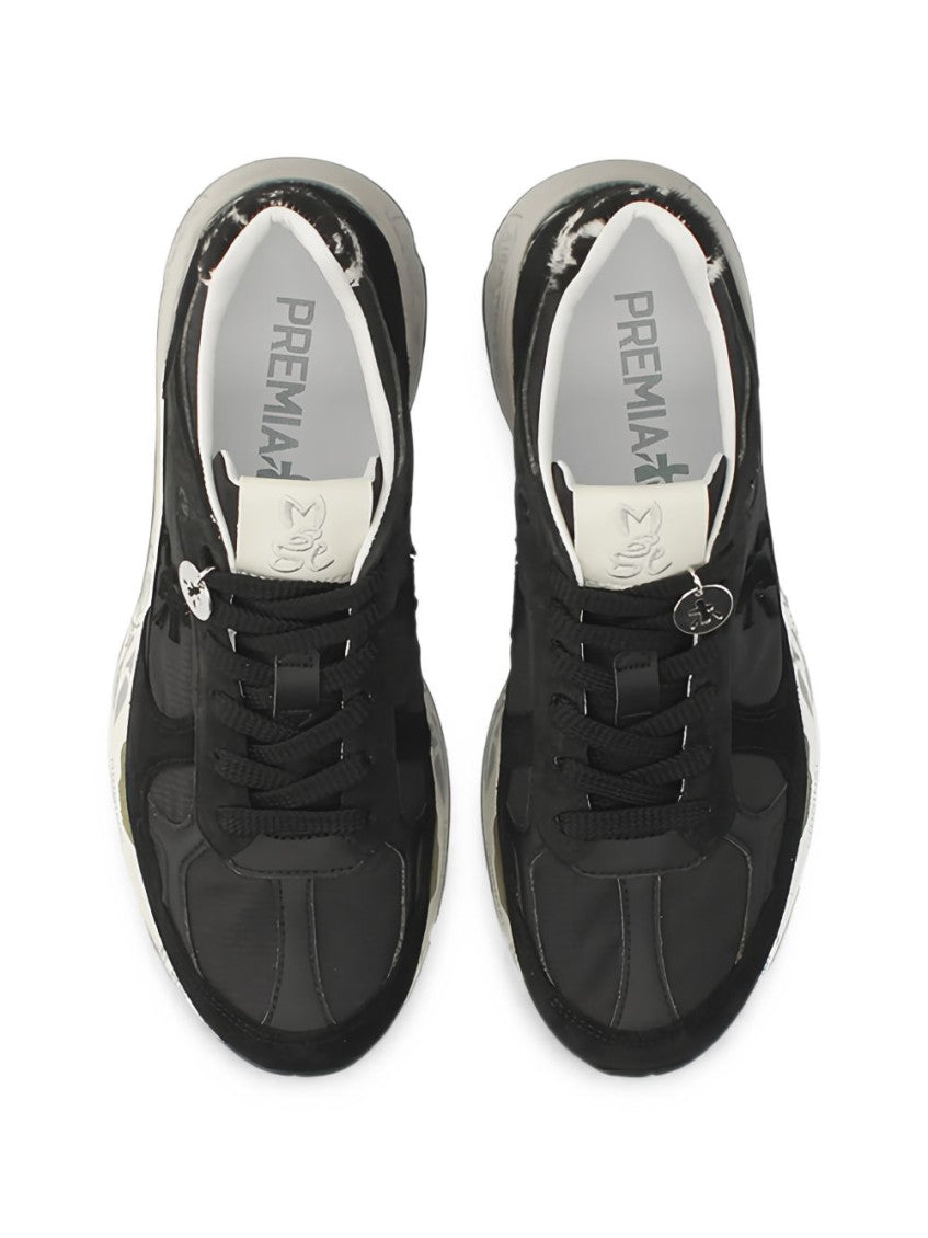Black Logo Mased Sneakers 5