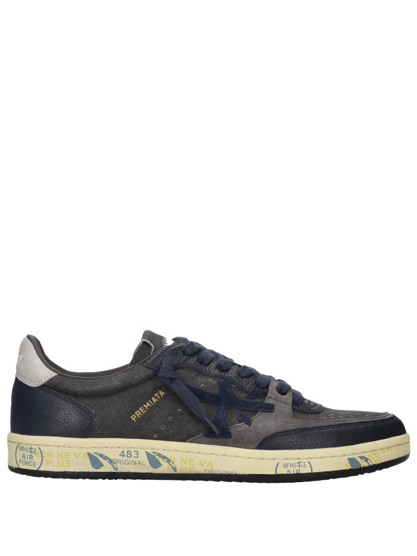 Dark Grey Logo Clay Sneakers 1
