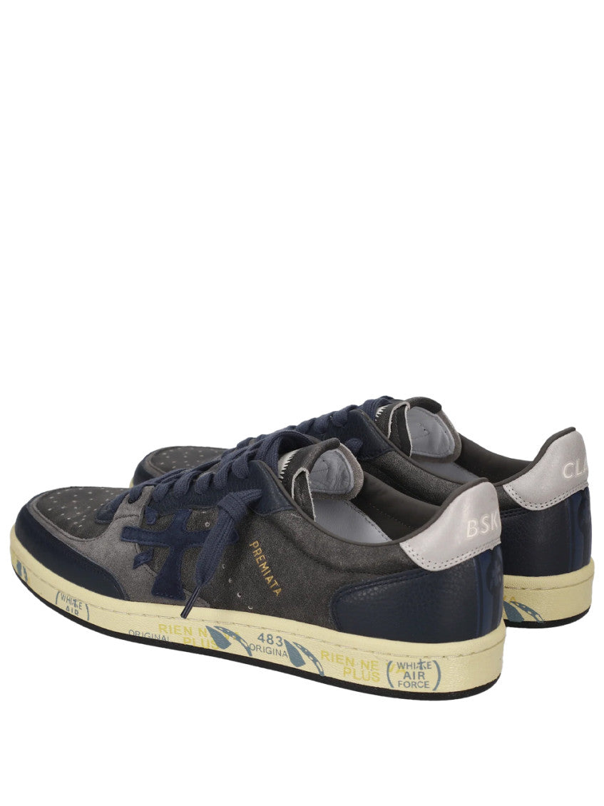 Dark Grey Logo Clay Sneakers 3