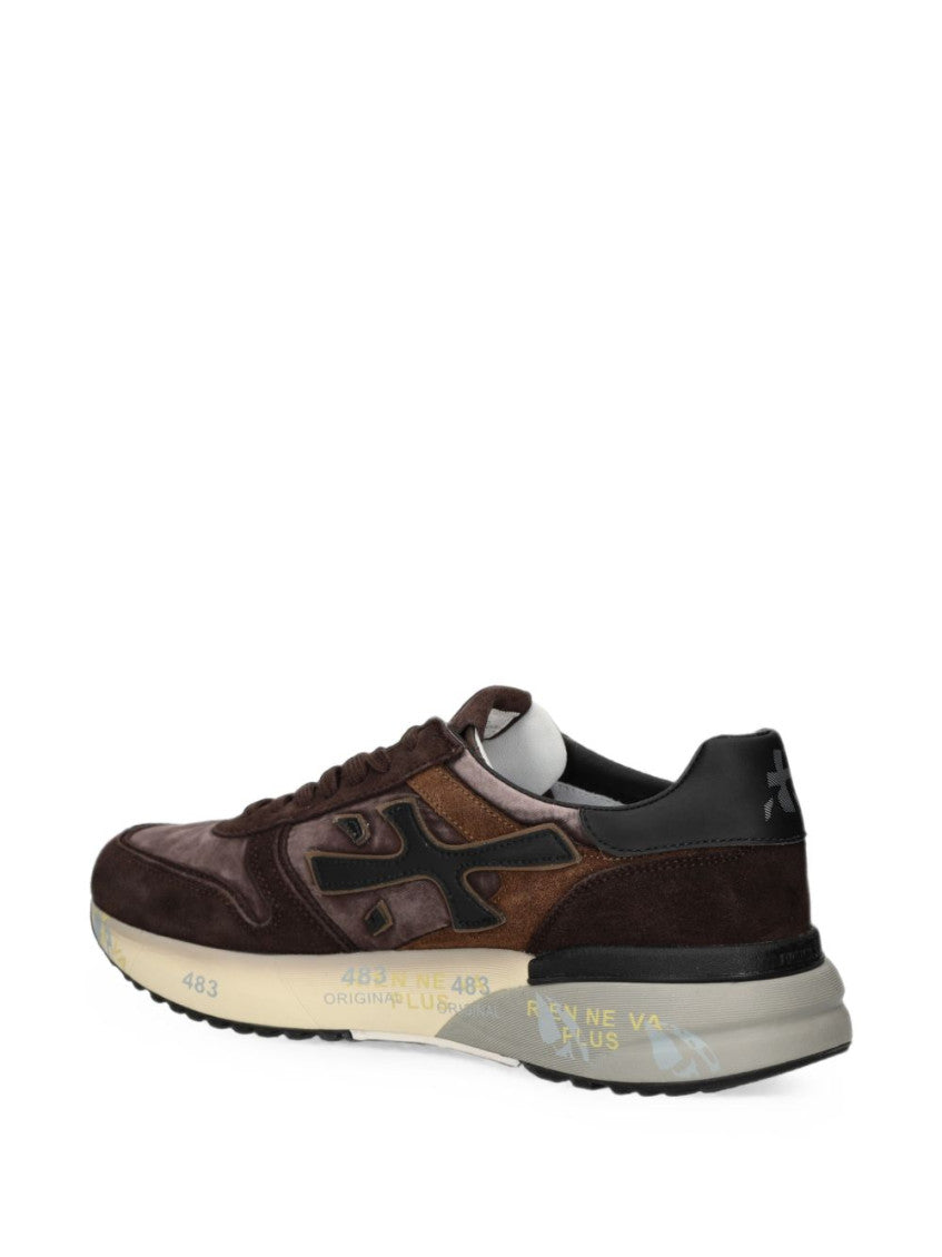 Brown Color Block Mick Sneakers 2