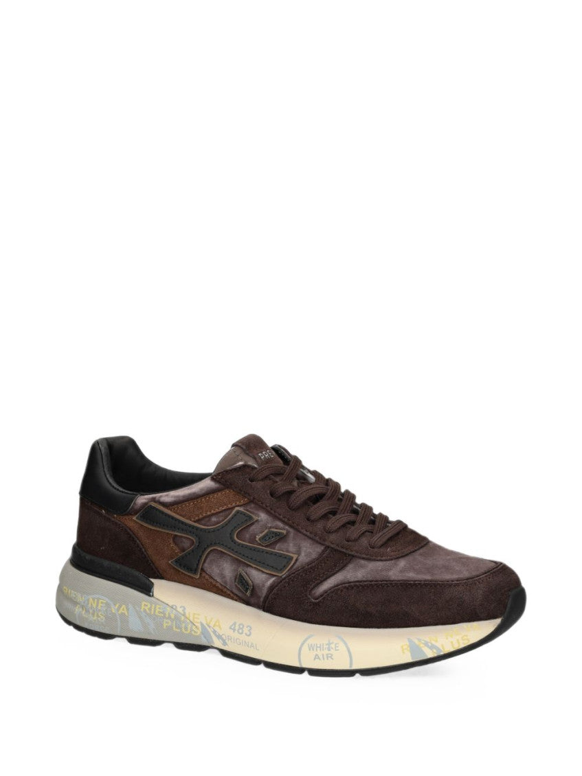 Brown Color Block Mick Sneakers 4