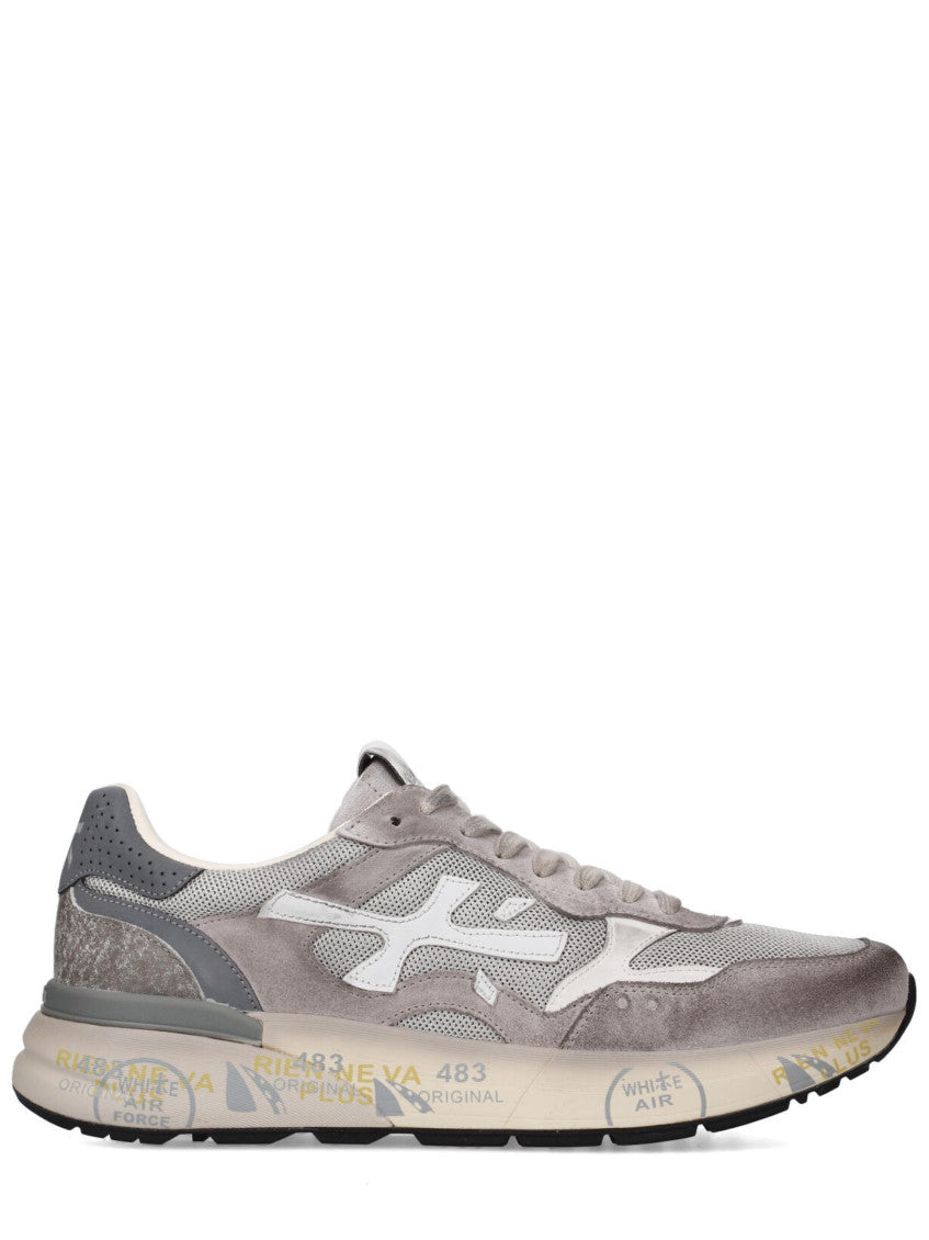 Grey Textured Mick Sneakers 1