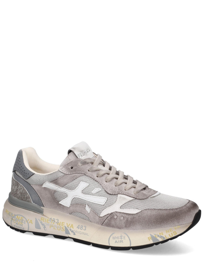 Grey Textured Mick Sneakers 3