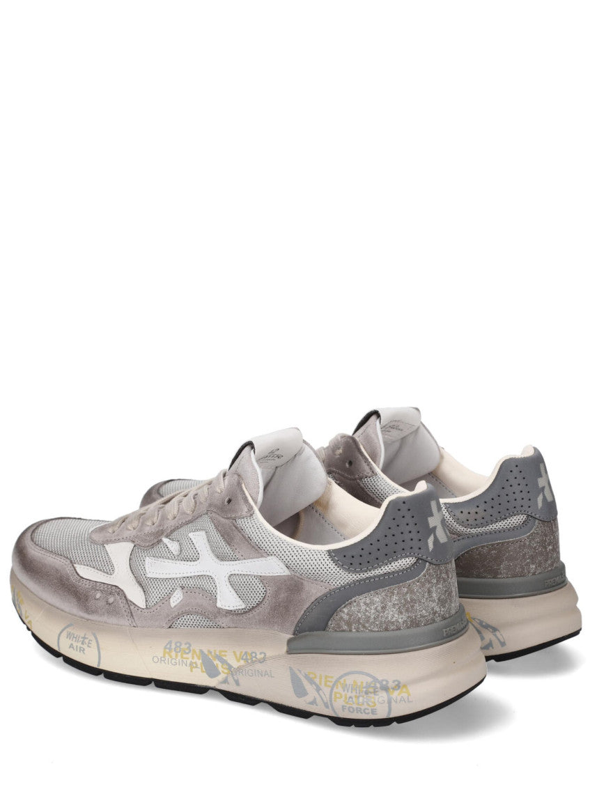 Grey Textured Mick Sneakers 4