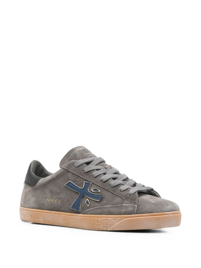Grey Logo Steven Sneakers 2