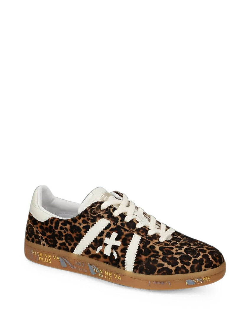 Leopard Print Color Block Sneakers 2