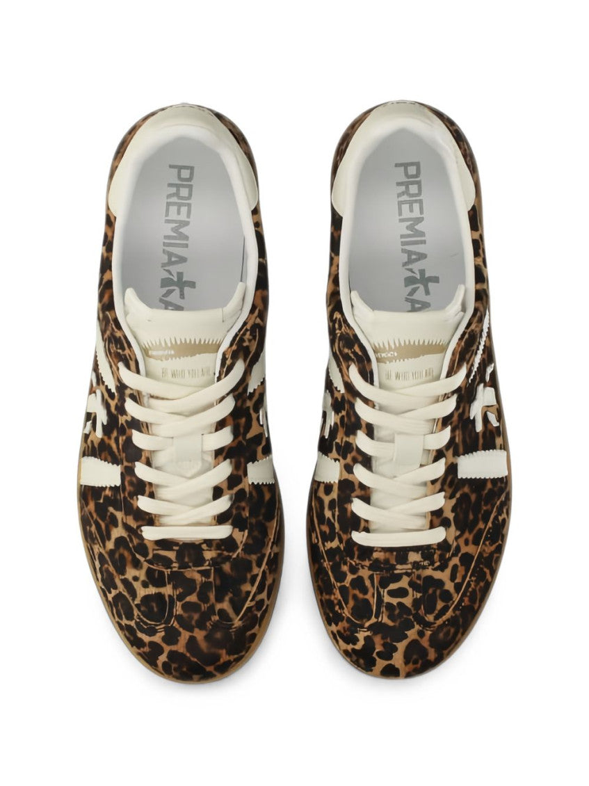 Leopard Print Color Block Sneakers 3
