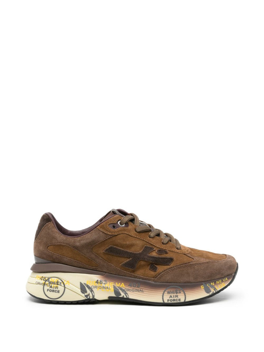 Brown Color Block Moerun Sneakers 1