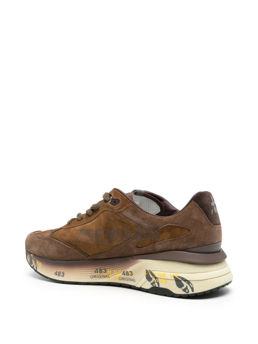 Brown Color Block Moerun Sneakers 3