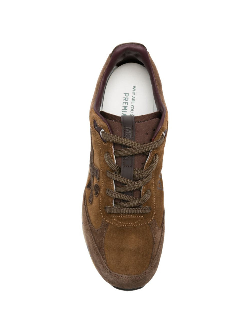 Brown Color Block Moerun Sneakers 4