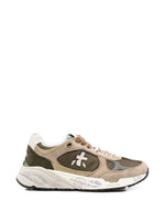 Beige Color Block Mased Sneakers 1