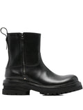 Black Elba Leather Ankle Boots 1