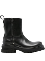 Black Elba Leather Ankle Boots 1