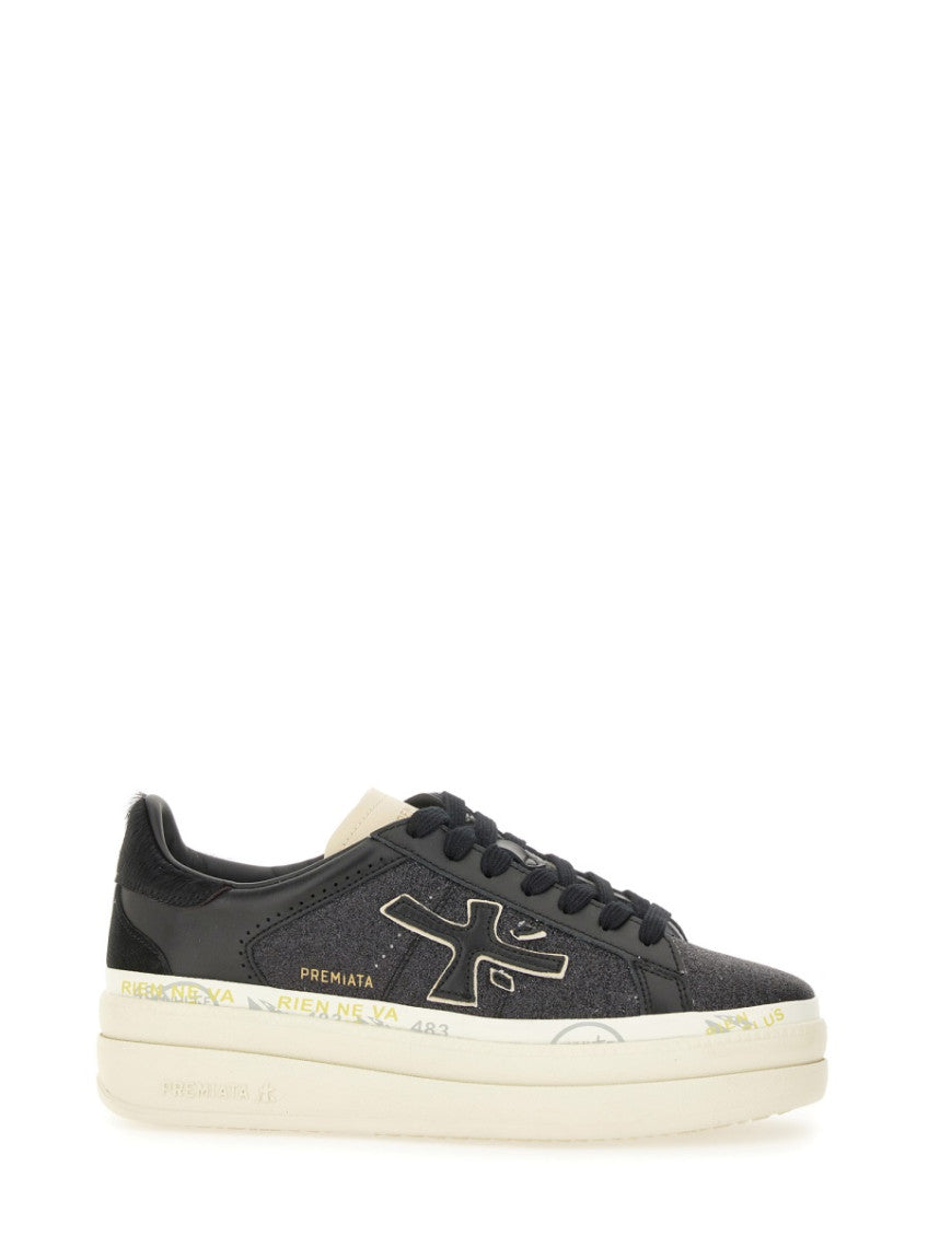 Black Logo Claudia Sneakers 1