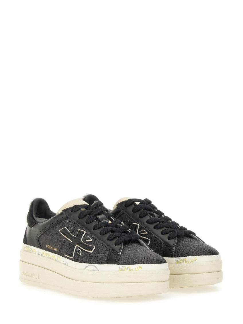 Black Logo Claudia Sneakers 2