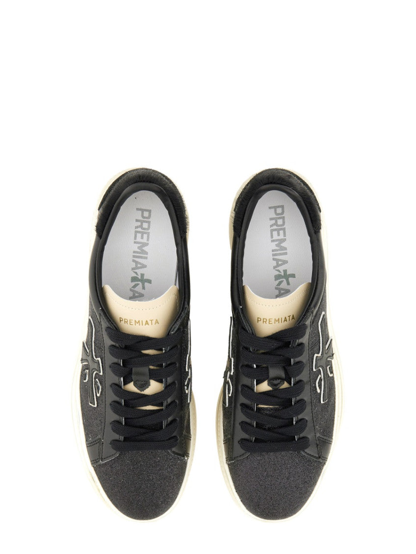 Black Logo Claudia Sneakers 3