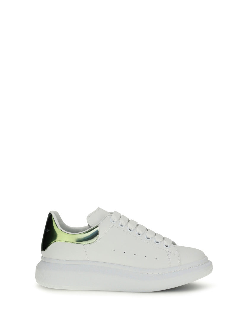 White Color Block Sneakers 1