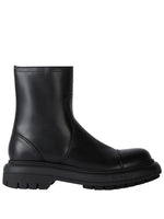 Black Solid Cargo Boot 1