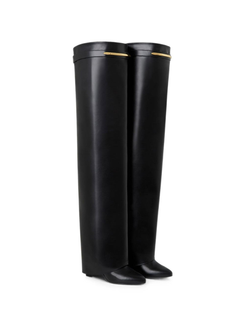 Black Leather Classic Boots 4