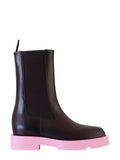 Black Color Block Boots 1