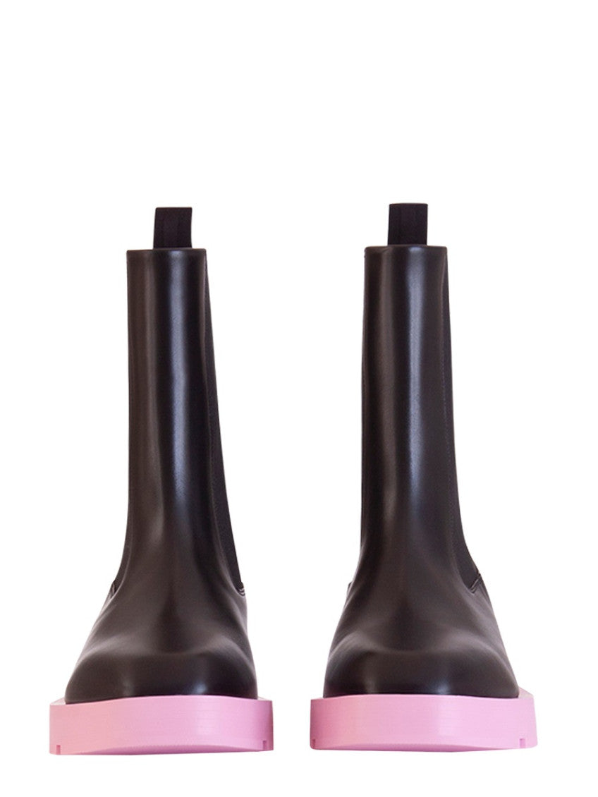 Black Color Block Boots 2