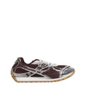 Maroon Textured Orbit Sneakers 1