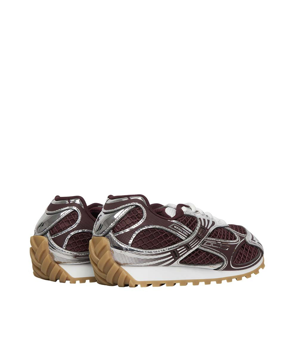 Maroon Textured Orbit Sneakers 3