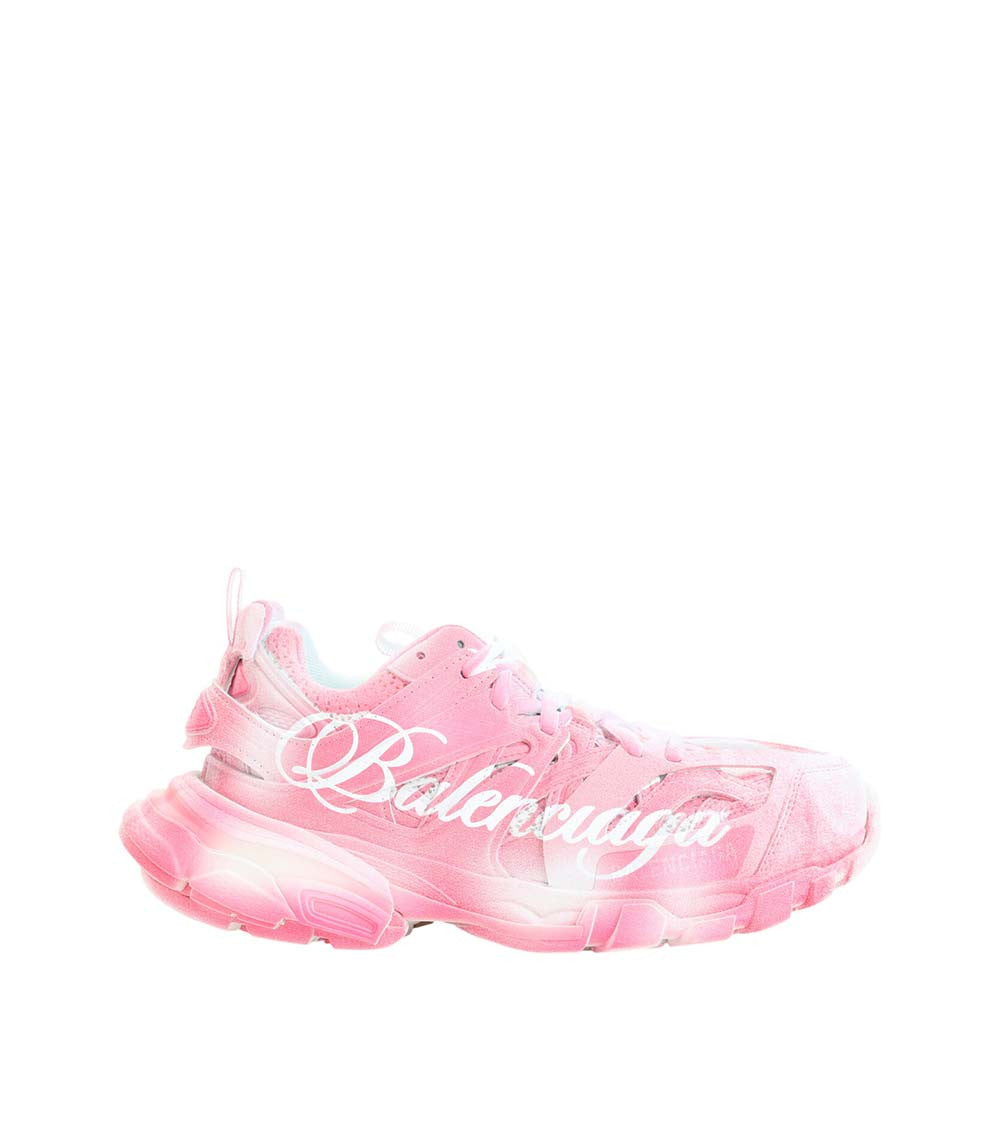 Pink Logo Track Sneakers 1