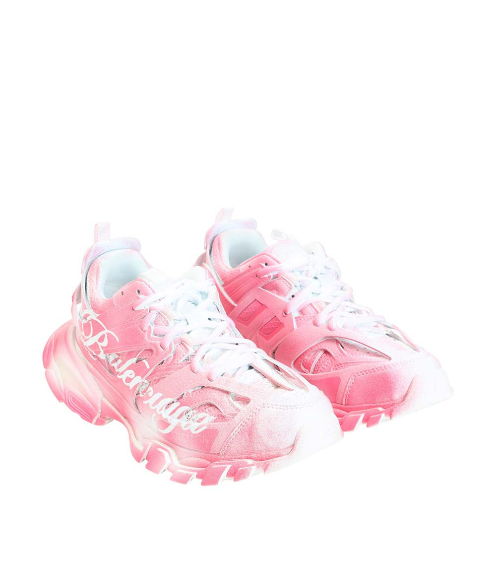 Pink Logo Track Sneakers 3