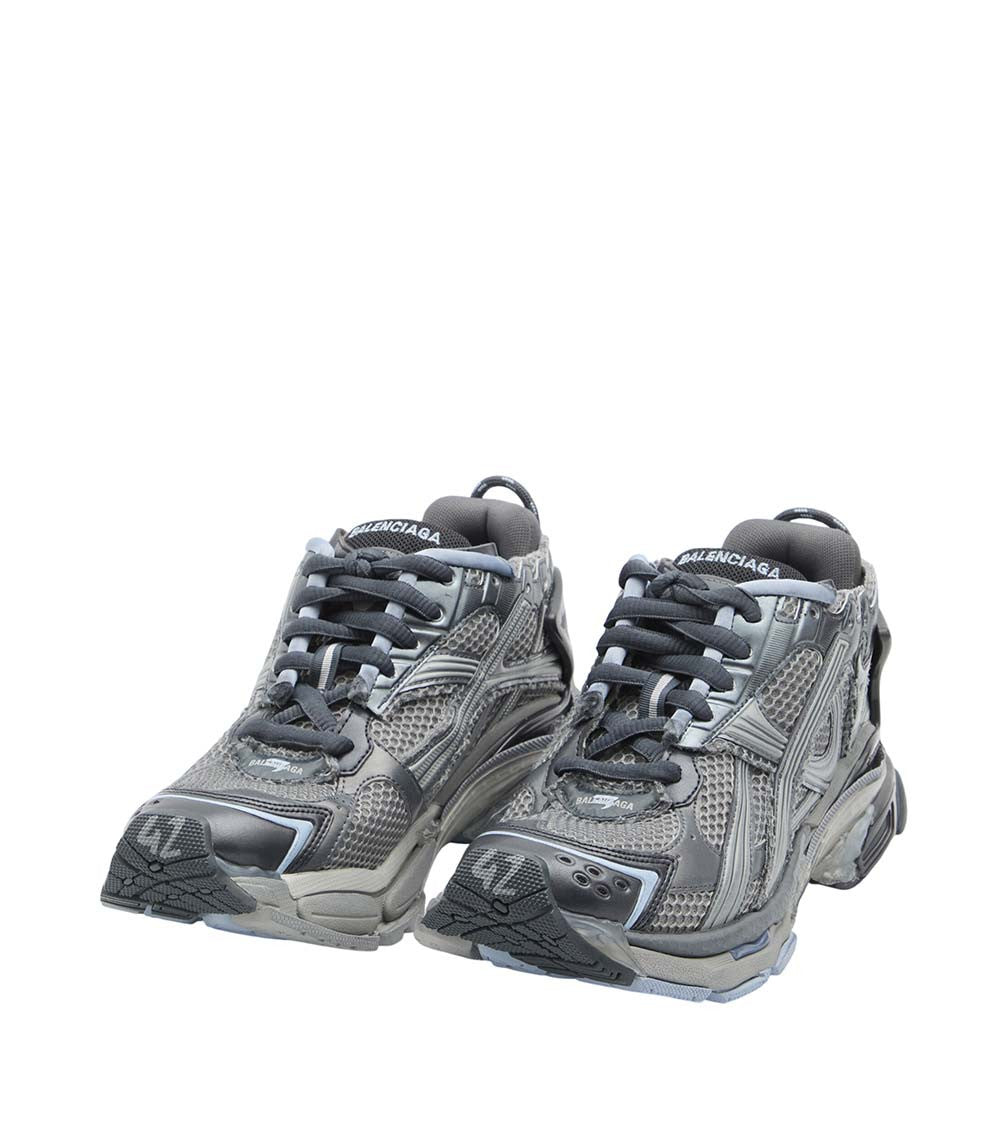 Grey Logo Runner Sneakers 2