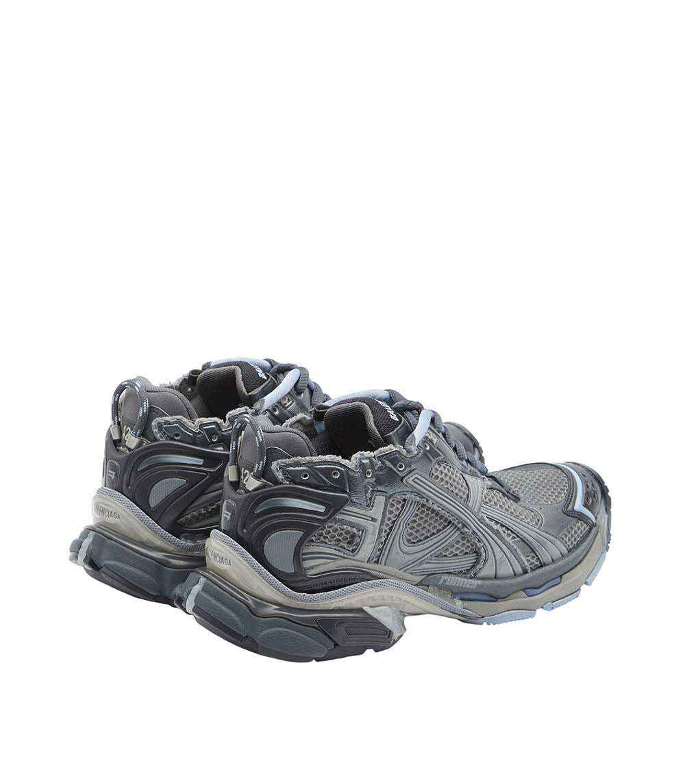 Grey Logo Runner Sneakers 3