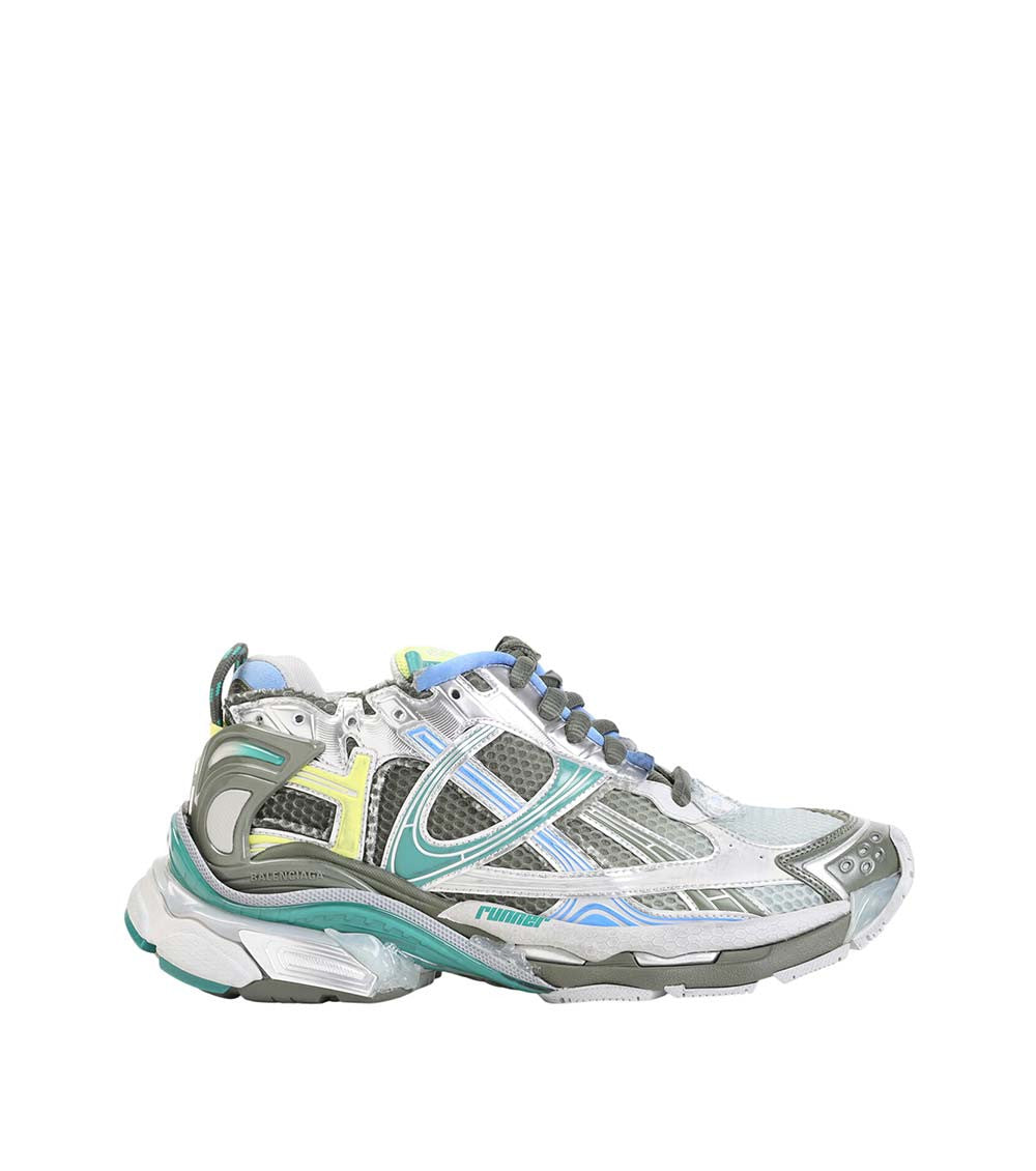 Blue Color Block Runner Gradient Sneakers 1