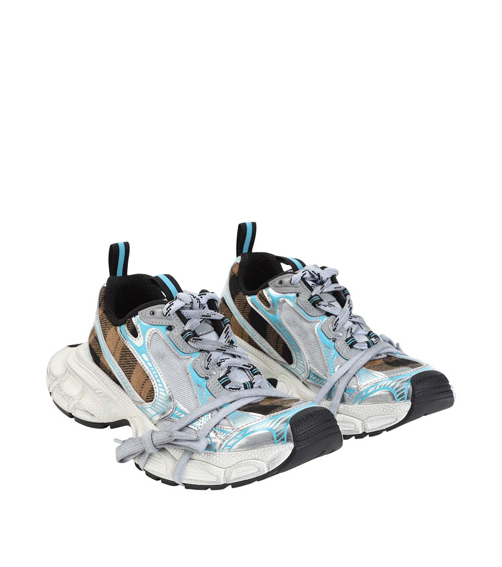 Blue Color Block Sneakers 3