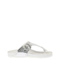 White Silver Mirror Effect Sandals 1