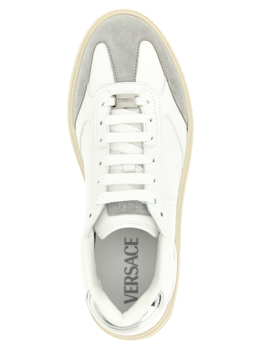 White Lace Up Sneakers 4