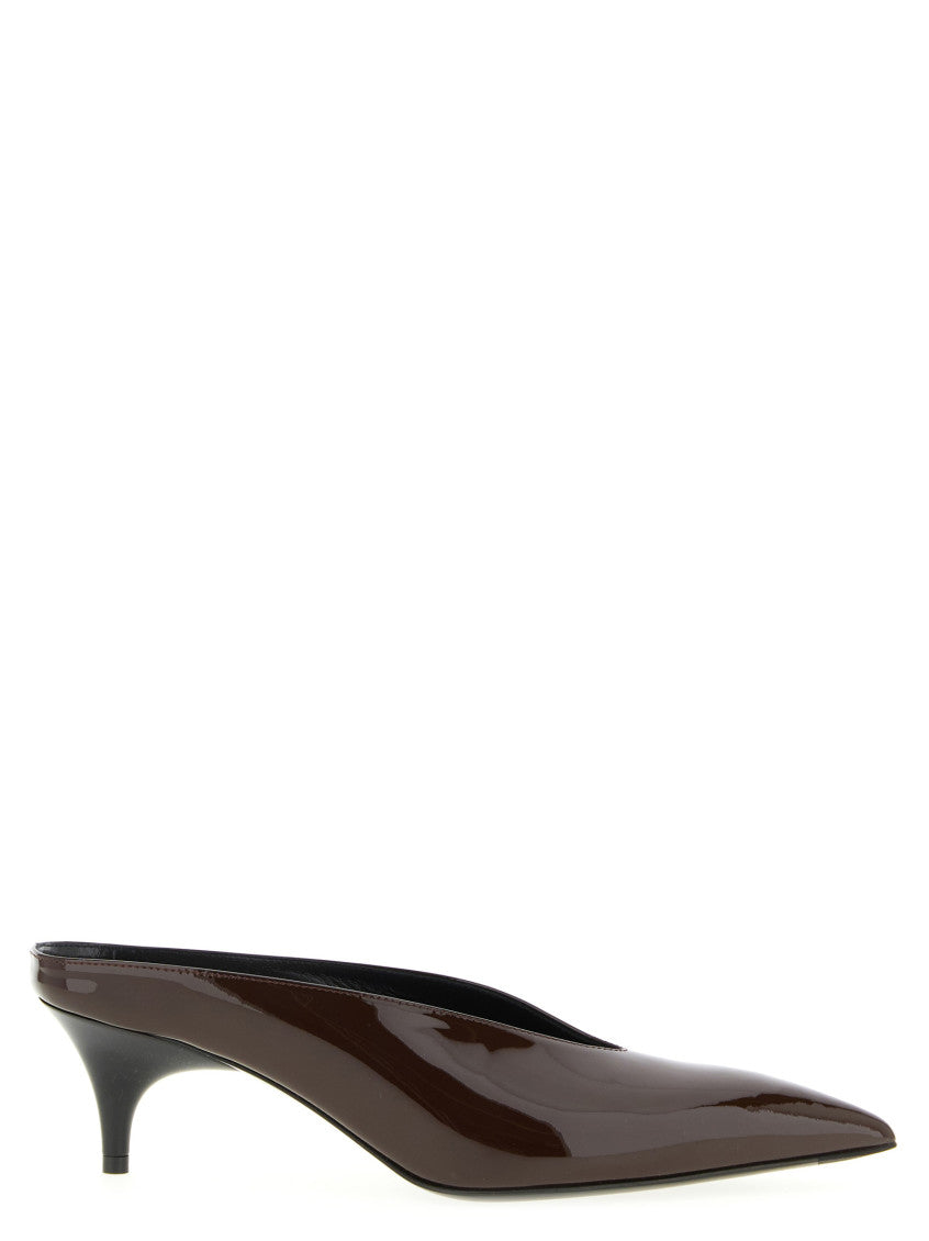 Bordeaux Leather Mules 1
