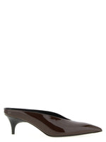 Bordeaux Leather Mules 1