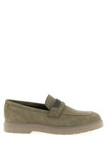 Beige Suede Loafers 1