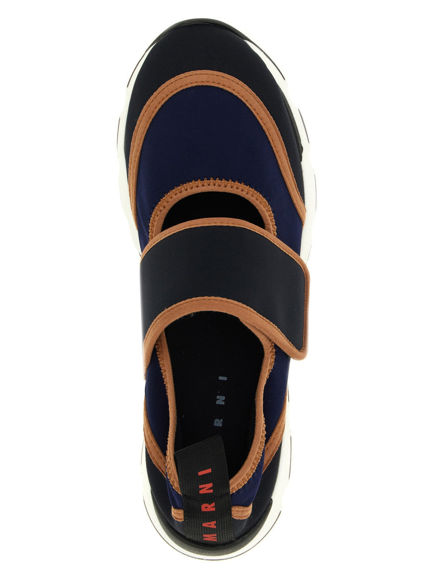 Dark Blue Mary Jane Sneakers 4