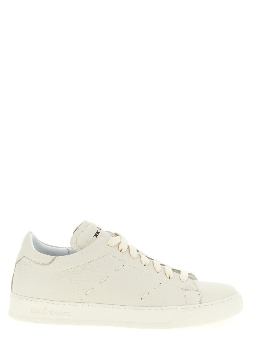 White Leather Sneakers 1