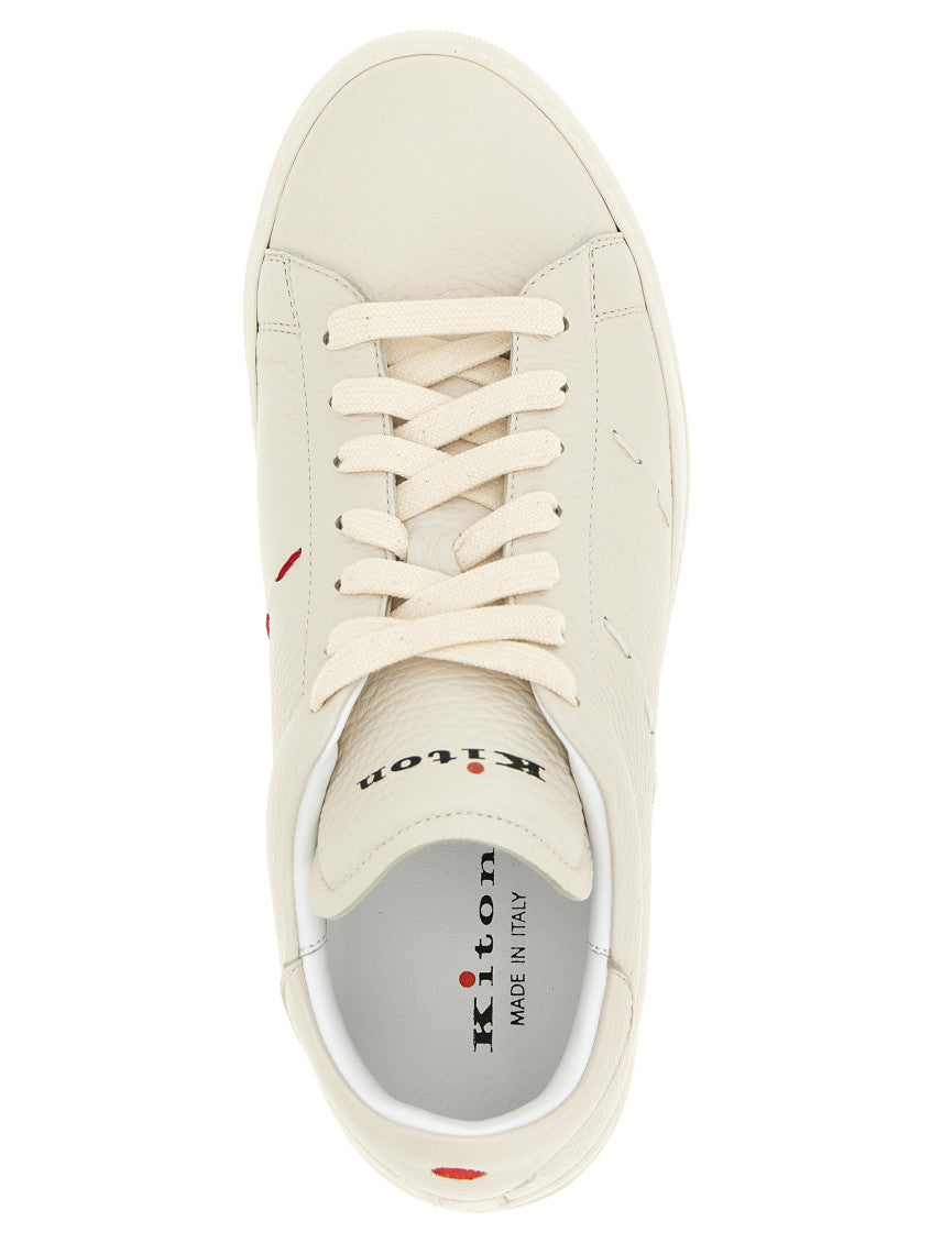 White Leather Sneakers 4