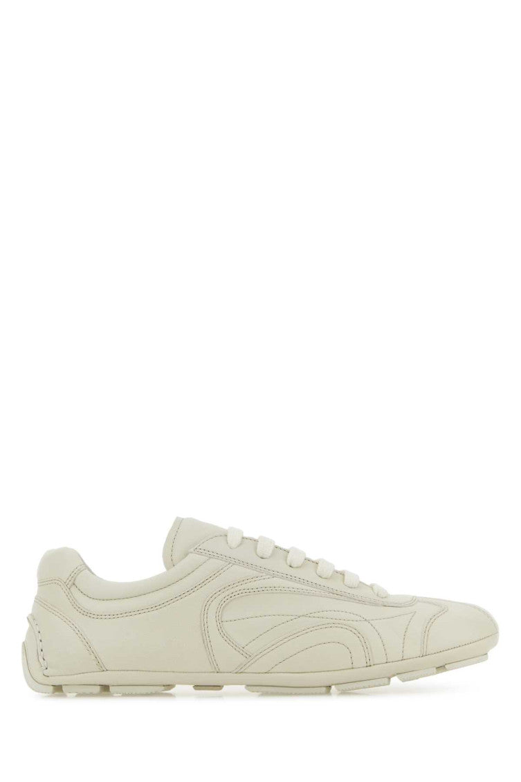Ivory Leather Sneakers 1
