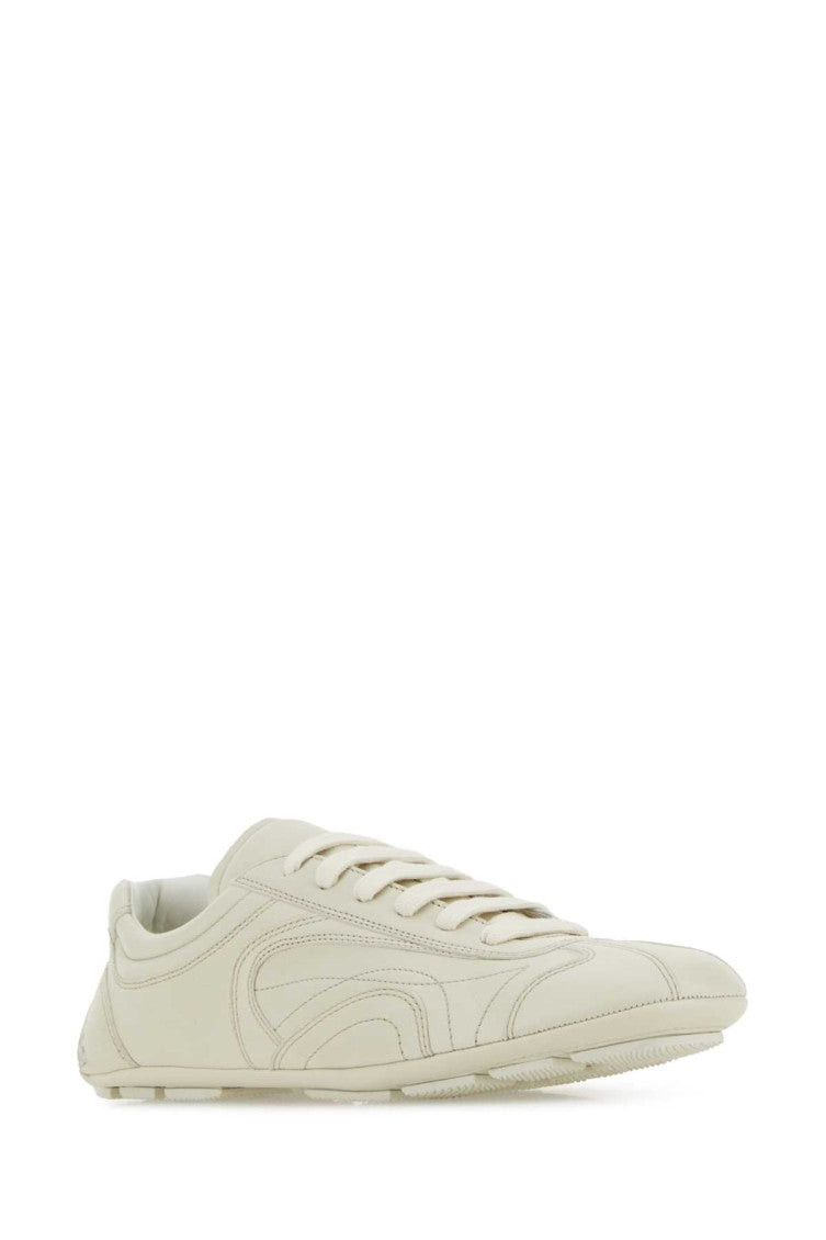 Ivory Leather Sneakers 2