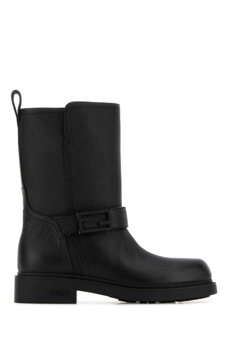 Black Leather Boots 1