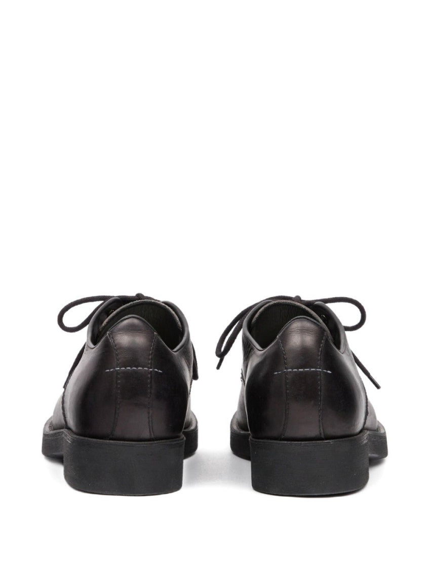 Black Leather Lace Up Shoes 2