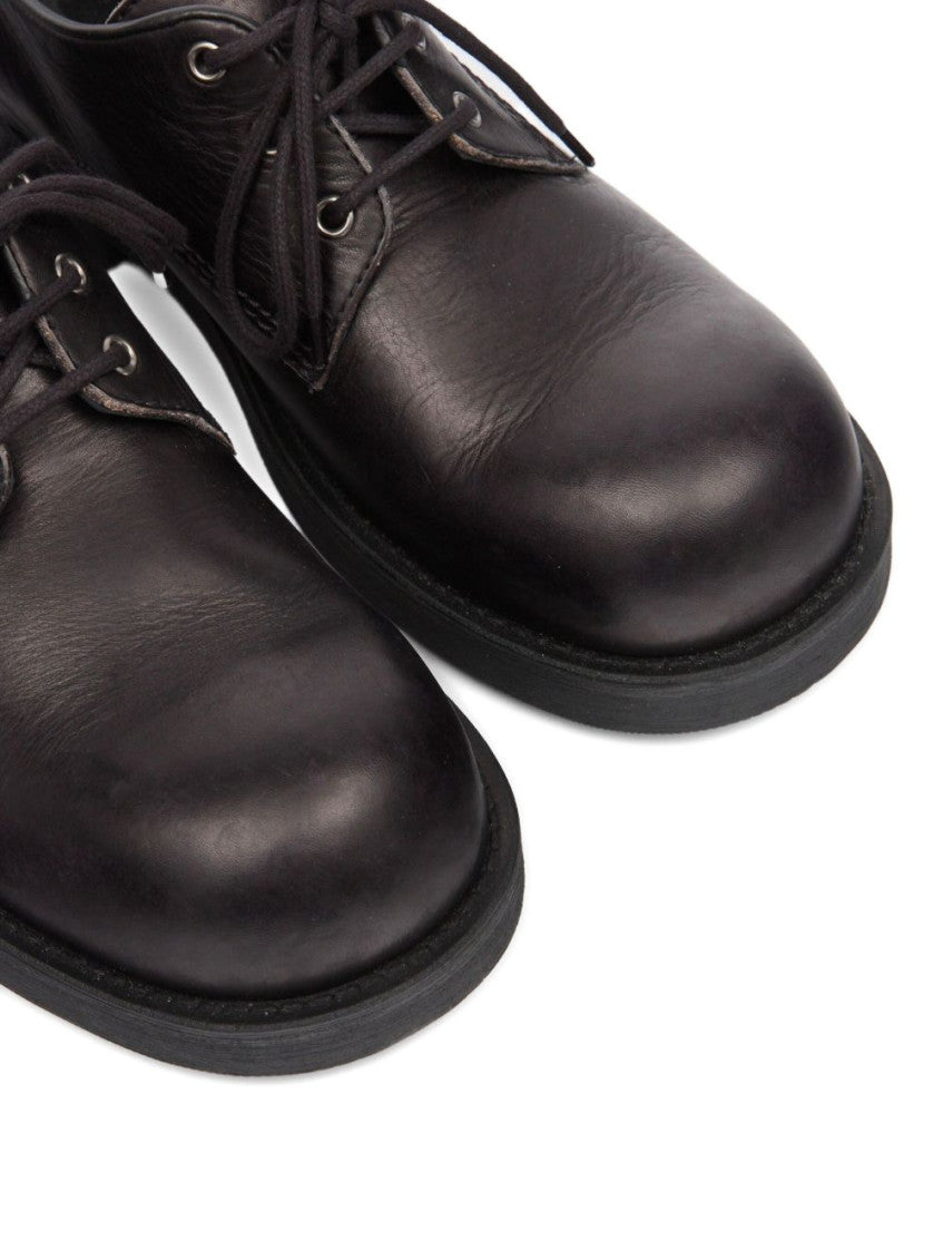 Black Leather Lace Up Shoes 3