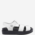 White Leather Sandals 1