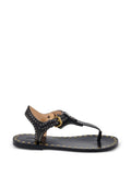 Black Leather Sandals 1