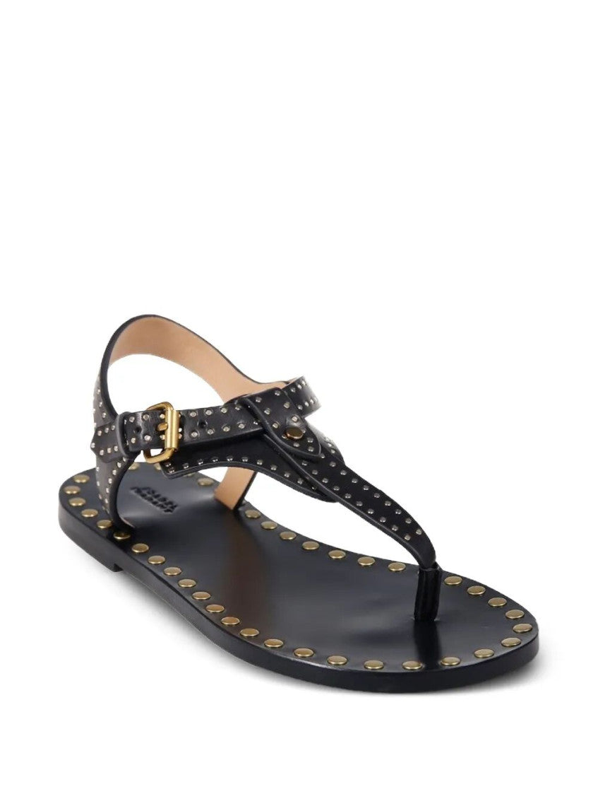 Black Leather Sandals 2