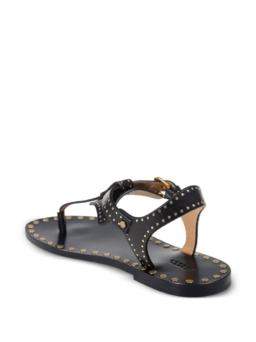 Black Leather Sandals 3